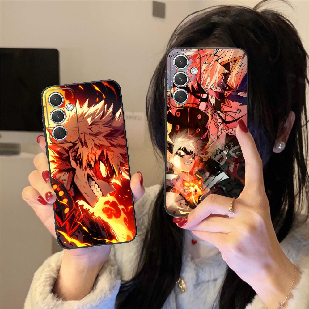 MHA Bakugo Mobile Phone Case for Samsung Galaxy S26 S25 S24 S23 S22 S21 S20 Note20 Plus FE Ultra Colorful Cover Smartphone Cover