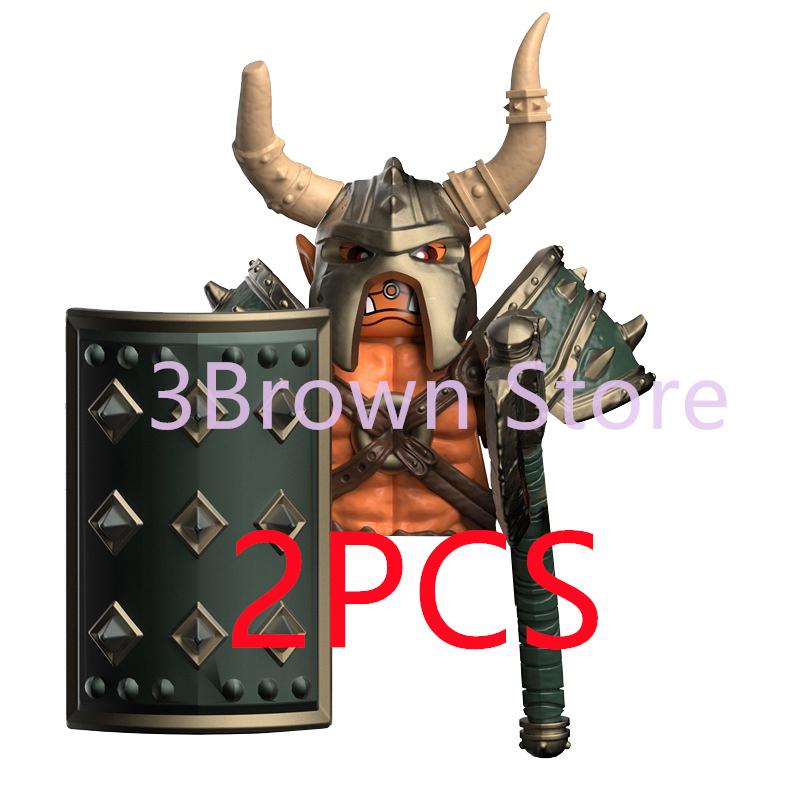Medieval Building Blocks Accessories MOC Castles Dragon Knights Army Soldiers Warrior Helmets Shields Armors Axes Toy Gift S038