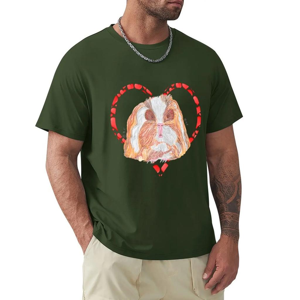 TEXEL GUINEA PIG HEART T-shirt Aesthetic clothing heavyweights clothing