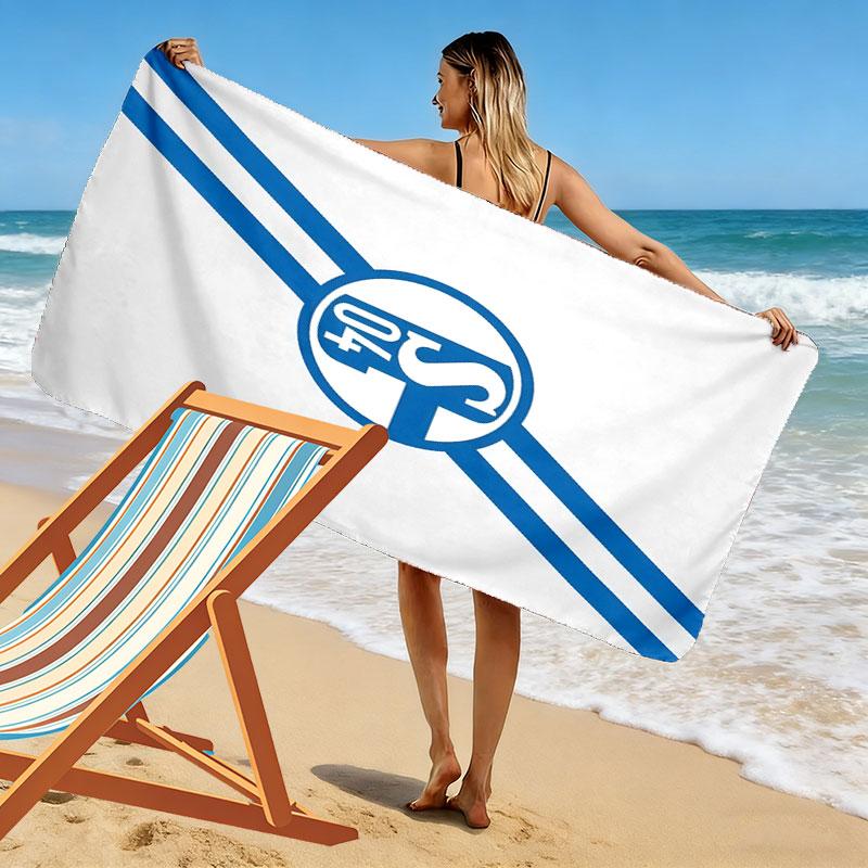 Asciugamano da Spiaggia Schalke, Asciugamano Grande Morbido ad Asciugatura Rapida per Spiaggia Campeggio Nuoto