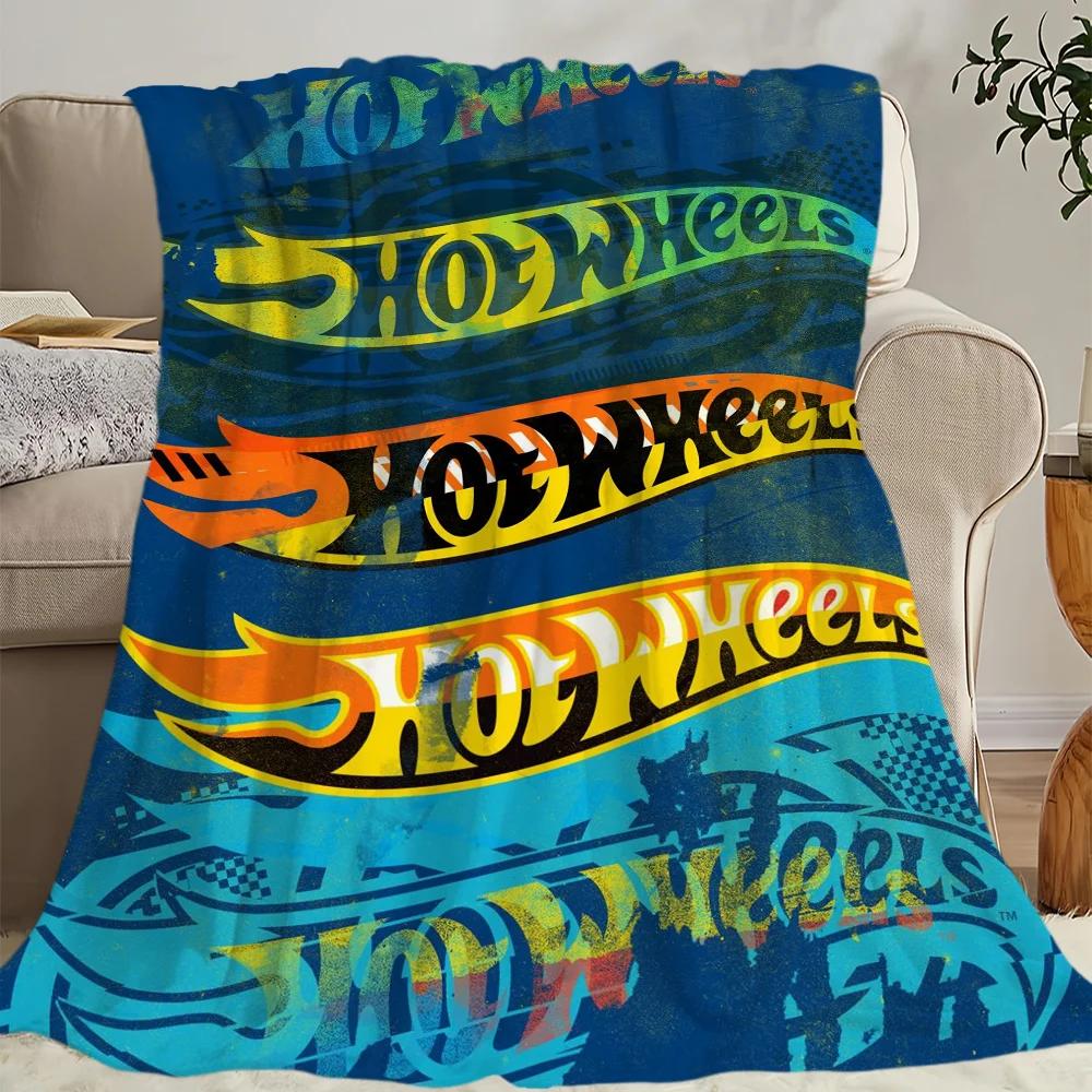 H-Hot W-Wheels C-Cars Skicomfort Warm Soft Baby Blanket Suitable Home Lunch Blanket Suitable for Home Office Daily Use Cover