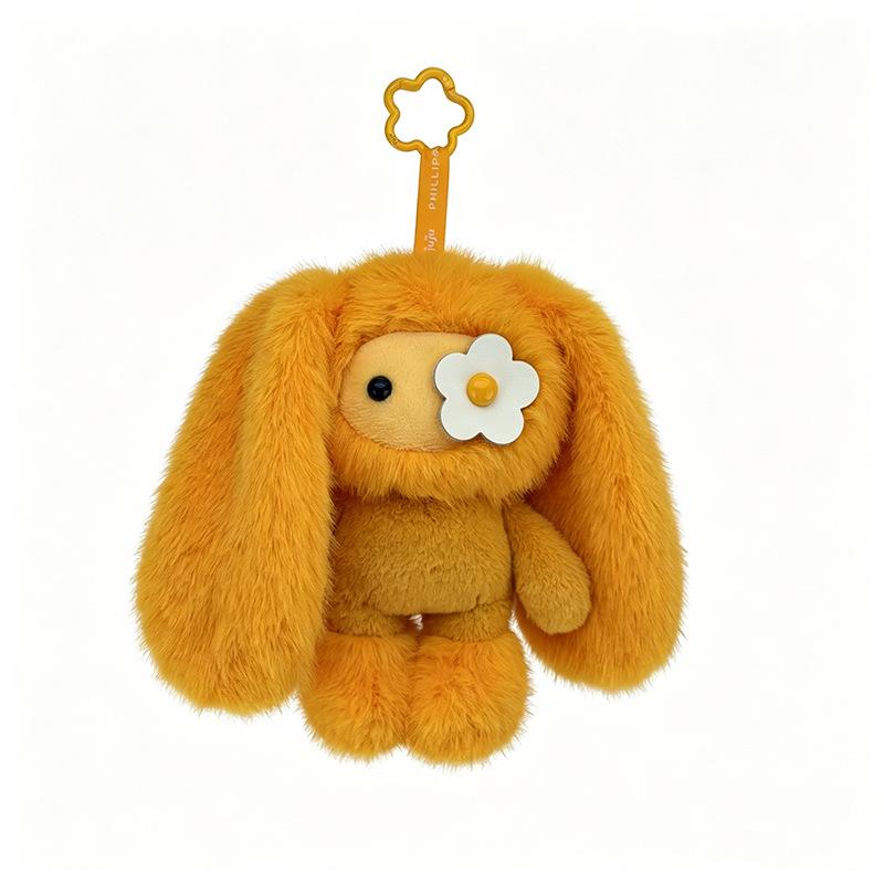 Süße Kaninchen Plüschpuppe Rucksack Schlüsselanhänger Blind Box Anhänger - Blütenblatt Zhu Zhu Plüschtier, Niedlicher Schlüsselanhänger, Lustiges Geschenk