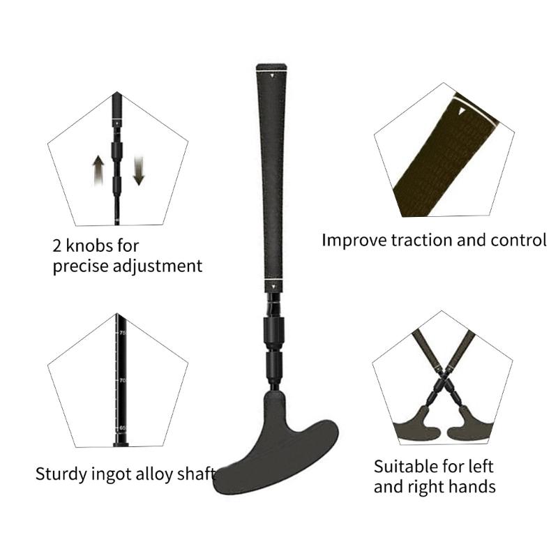 Two Way Golfs Putters with Golfs Ball&Putting Disc Adjustable Length Kids Putters