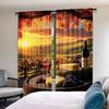Set Of 2 Winery Curtain White Wine Cask Vineyard Sunset Living Room Bedroom Dining For Great Made Polyester