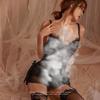 Aishang You Erotic Underwear Mesh Uniform Suit Sexy Cute Student Tenderness Mesh Cosplay Dress