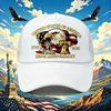 American Retro 250Th Anniversary Truck Cap 1776 -  American Eagle Patriotic Style Adjustable Mesh Printed Baseball Cap (For