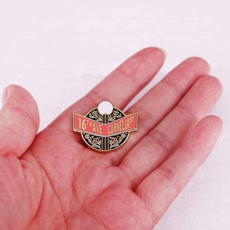 Main & Cornelia Street Sign Brooch - Taylor Swift Badge Accessory