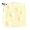 Kids Stress Relief Toy Yellow Cheese Squeeze Milk Flavor Gel Filled Block Cube Sensory Fidget Relaxation Ball