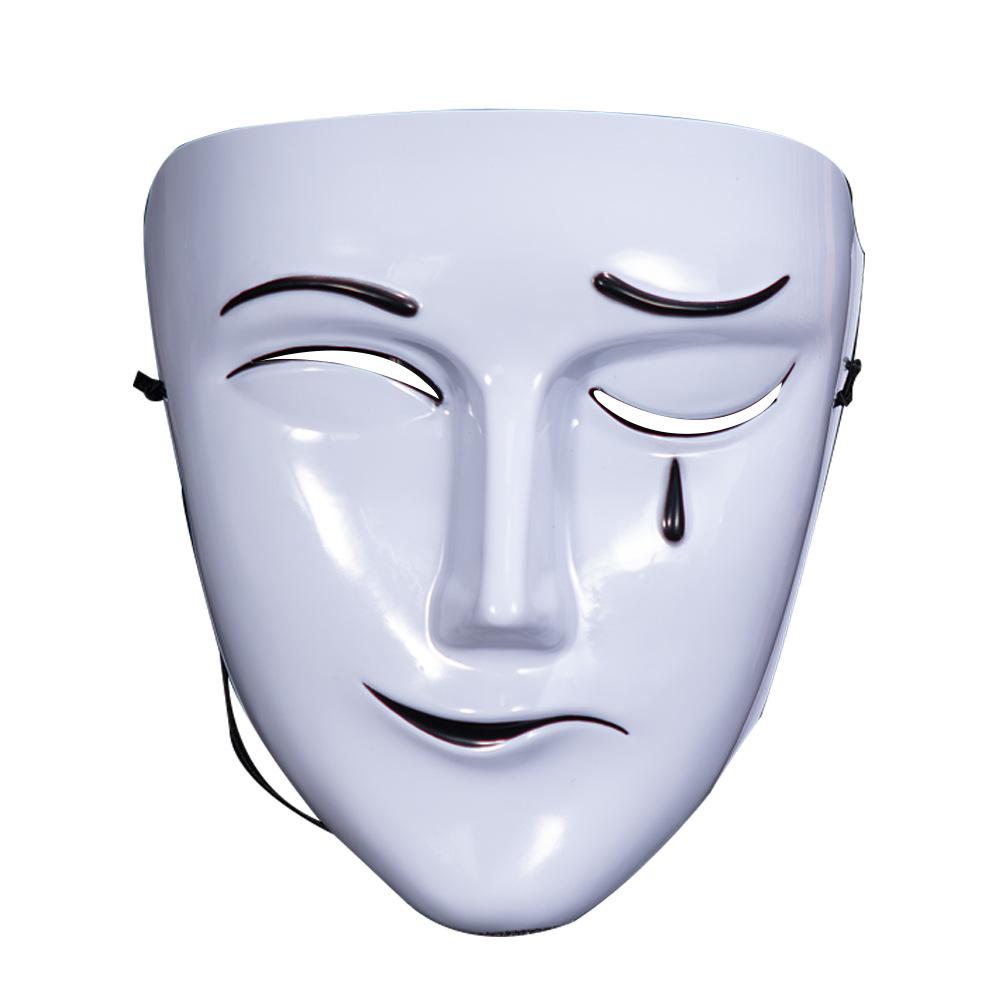 Halloween Adult Mask, Sadness, Joy, Crying and Laughing Mask, Heavenly Official Blessing, White Wuxiang Anime COS Performance Props