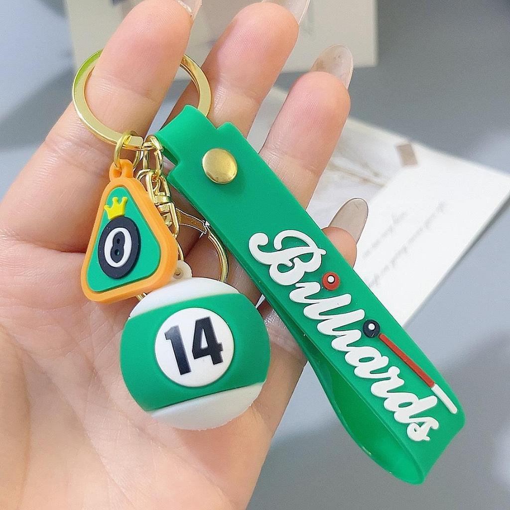 Portachiavi Ciondolo Palla 8 Cartone Animato: Portachiavi Carino per Coppia e Accessorio Creativo per Chiavi dell'Auto