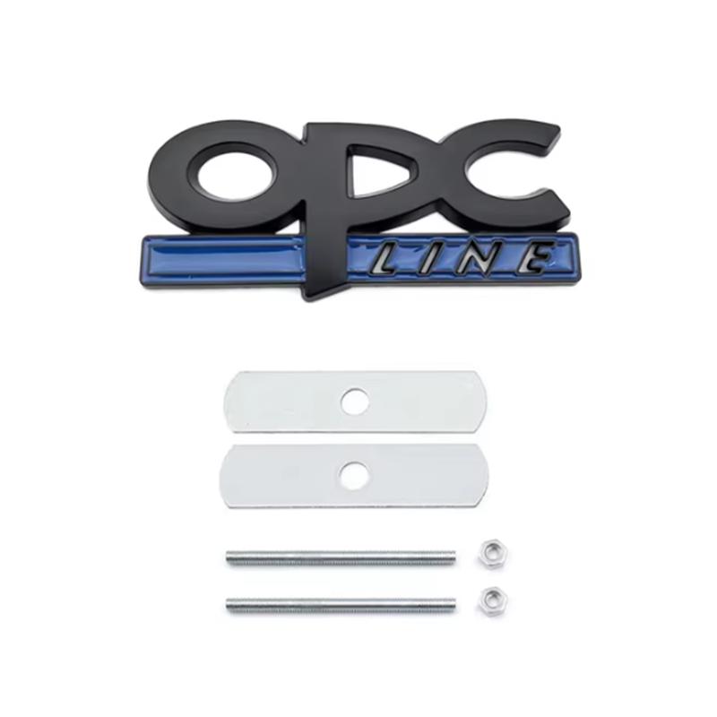 OPC Line Emblem Front Grille Badge Tail Stickers Logo For Opel Astra G H J K F Corsa D Zafira B Insignia Mokka Regal Accessories