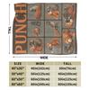 Lonely Punch Monkey Blanket Plush Funny Warm Throw Blanket for Home Restaurant Decoration