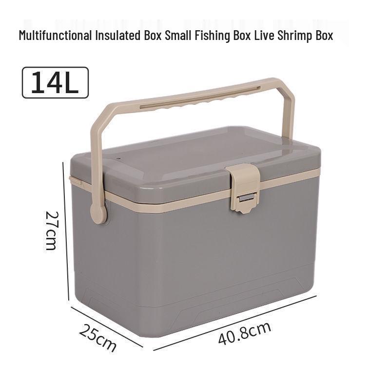 Sea Fishing Insulated Tackle Box with Oxygenator - Lightweight, Refrigerated, and Perfect for Live Shrimp.