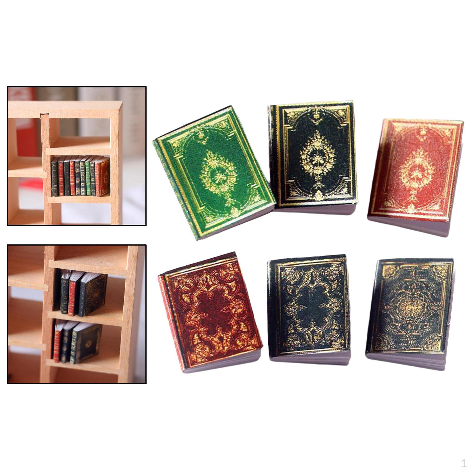 

6 шт. Имитация 1/6 1/12 Масштаб Миниатюры Модель Куклы Спальня Библиотечный Стол DIY Декорации Реквизит