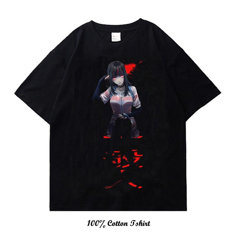 Akudama drive Streetwear Japanese Anime Graphic T Shirt Cotton Casual Harajuku Oversized Printed Tshirt Summer Short Sleeve Tops