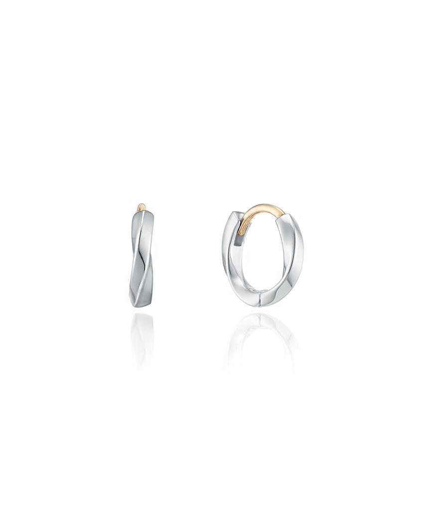Lloyd Twist 5K Gold One-Touch Hoop Earrings Lohq3015H