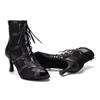 Stivali da Ballo da Donna Latino Salsa Tacco a Stiletto Stivali Stringati per Tango Bachata Ballo da Sala Festa Esibizione Scarpe da Ballo