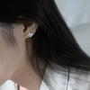 [925silver] DOUBLE CURVE LINE EARRING (2COLOR)