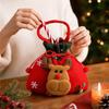 Christmas Candy Bags for Kids, Small Bags with Handles for Christmas Eve Party Favors