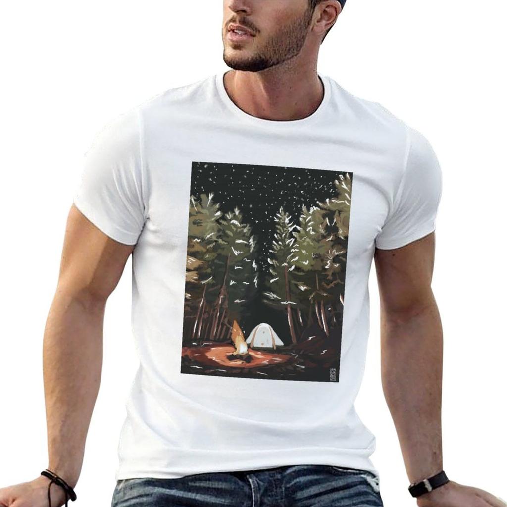 Camping TShirt Basic Short Sleeve TShirt for Unisex