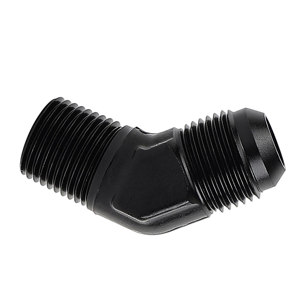 10AN Male Flare To 12'' NPT Pipe 45 Degree Fitting Adapter Aluminum Alloy Material