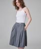 MALOUPE 3104 Balloon Denim Skirt (Gray)