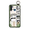 Panda Wristband Phone Case For Blackview A80 Pro Cute Anti-dust Anti-knock Wrist Strap Shockproof Cartoon Durable Ring