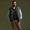 Lambda Men S Golf veSt Chocolate 52431