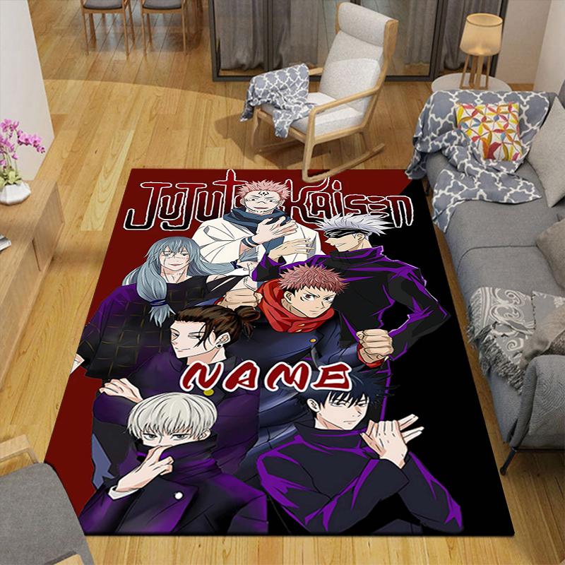 Custom 1Pc Jujutsu Kaisen Magic Battle Rug Office Carpet Indoor Outdoor Entrance Doormat Nonslip Soft And Comfortable Living Room D2915151