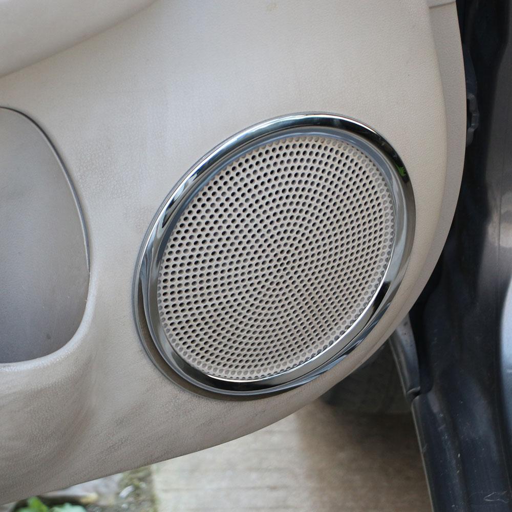 Car Door Stereo Speaker Ring Cover for Nissan Sunny Versa 2011 2012 2013 2014 2015 2016 4Pcs Speaker Trim Sticker Accessories