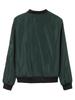 Women Zip Coat Fashion Baseball Jacket for Autumn Winter Solid Color