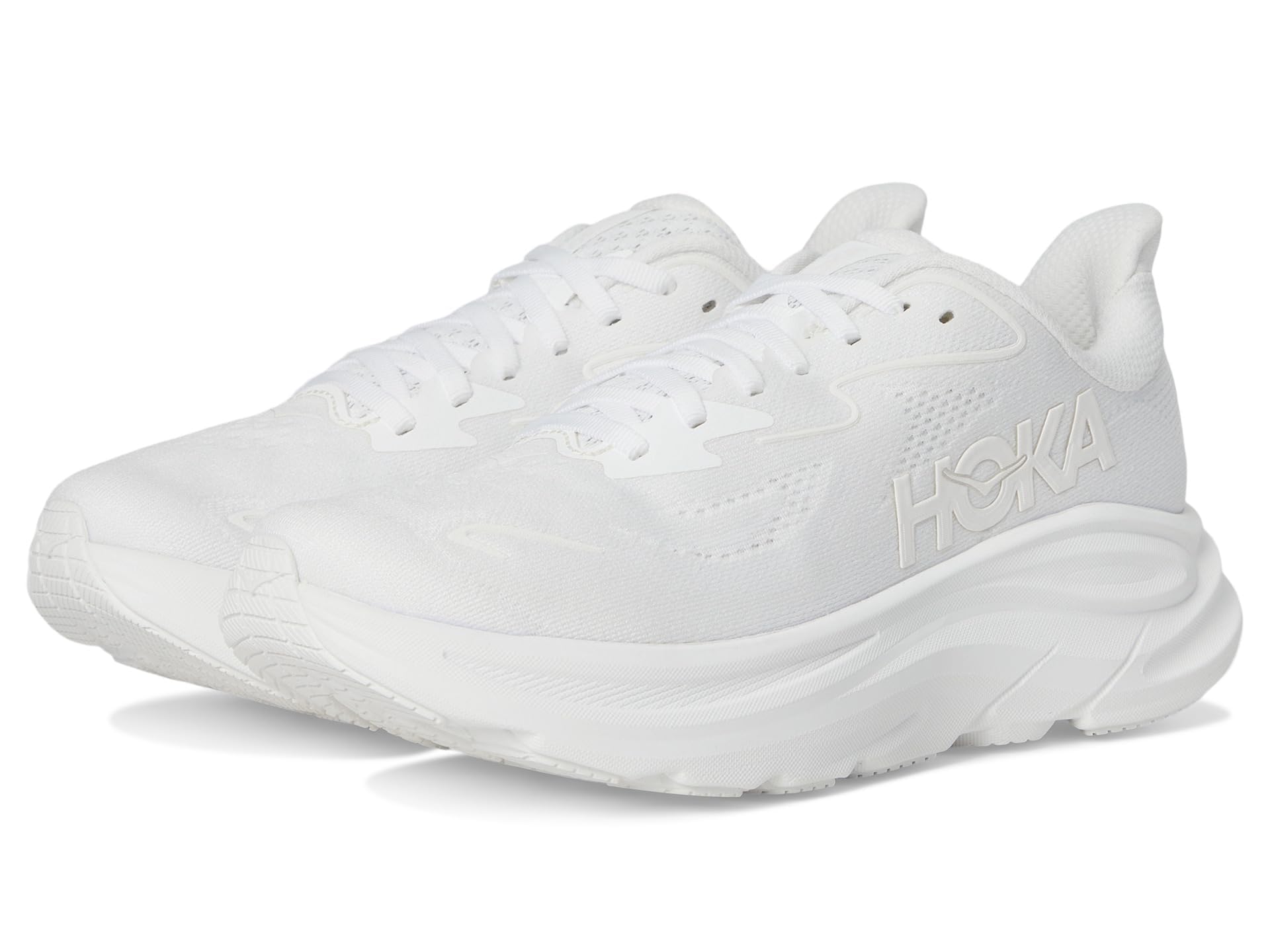 

HOKA ONE ONE CLIFTON 10 WIDE Running White x Size Women s Shoes, White, 25.0cm