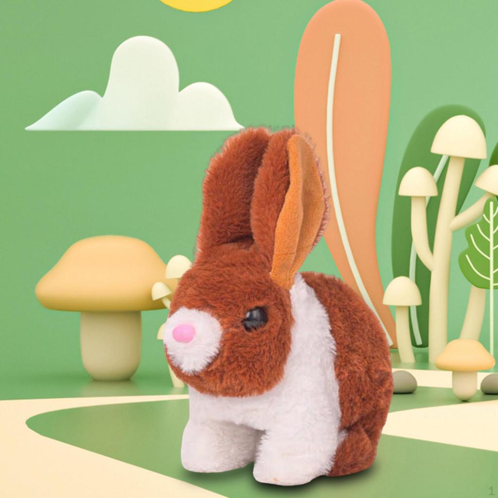 Electric Toy, Plush Electronic Interactive Bunny Simulation Bouncing Jumping