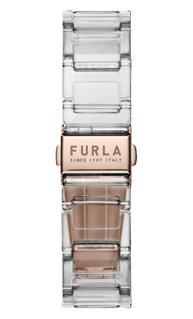Klokke FURLA TEMPO MINI Hvit Skive Acetat Kvarts Klokke Smykketilbehør WW00028004L3 Klar Hvit [Furla] 32.5MM Dame [Vare]