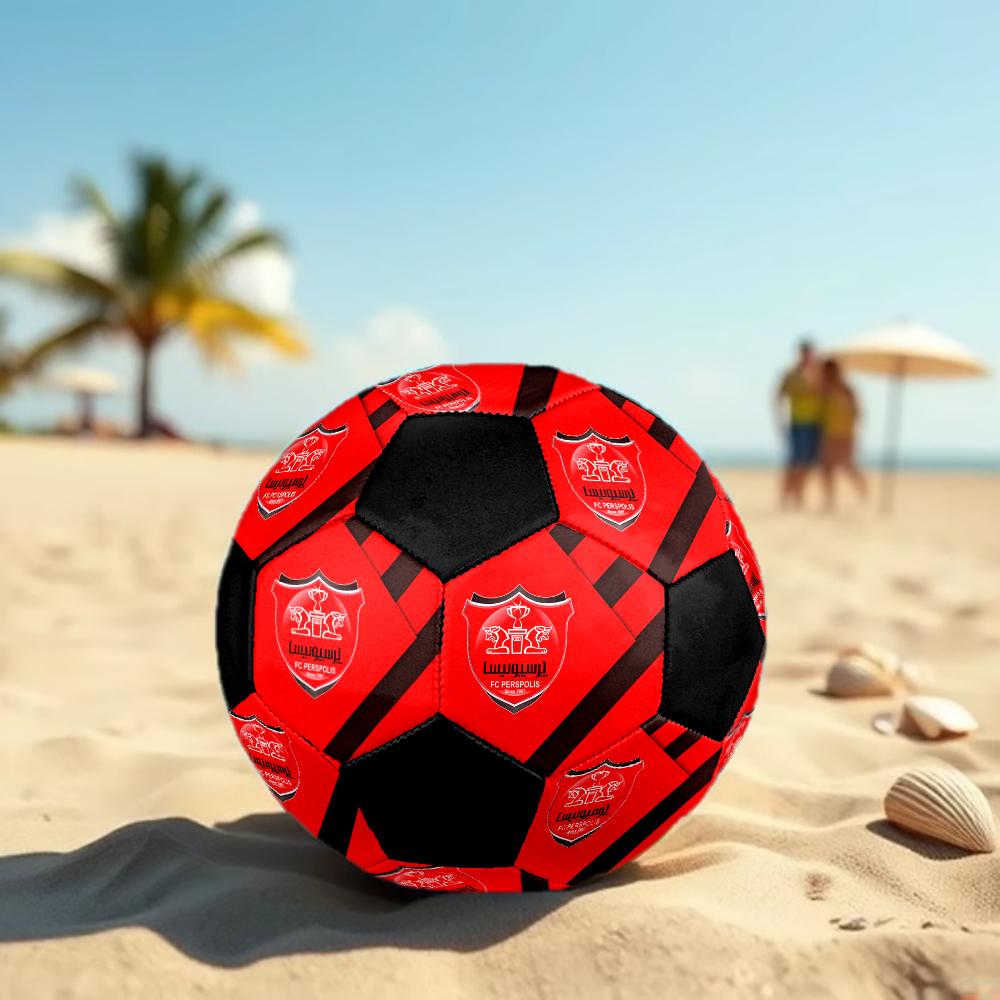 SIZE 5 Persepolis FC Soccer Ball Colorful All Ages Machine Stitched PVC Competition Ready Durable High-Bounce