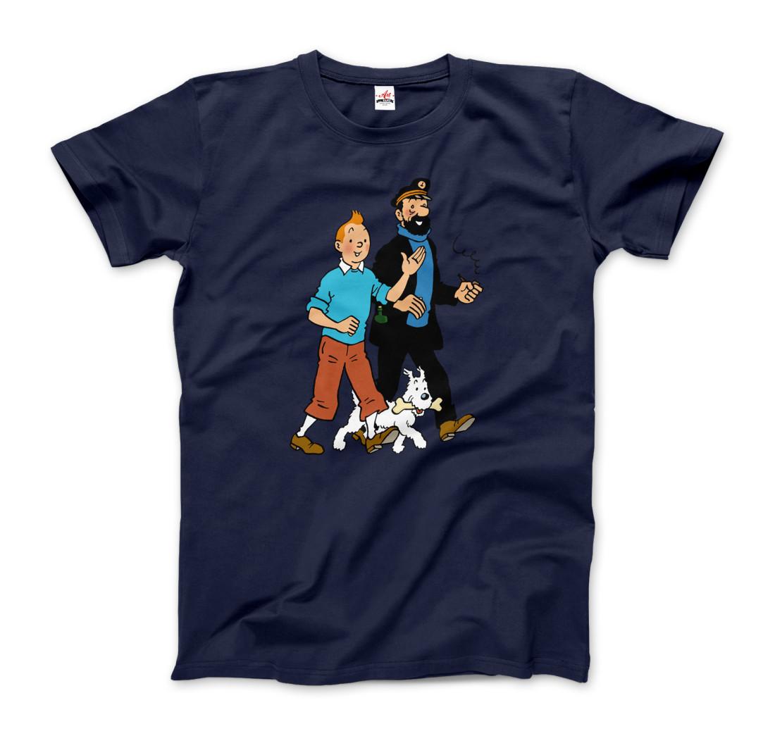 TINTIN Cartoon Retro Graphic Unisex T-shirt S-5XL M
