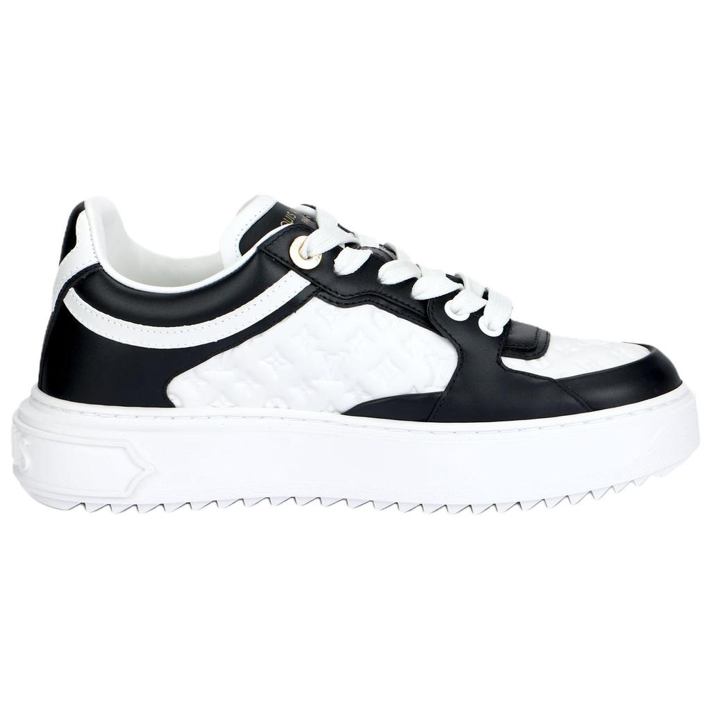 LOUIS VUITTON Time Out Sneakers 'White Mini Monogram Black' Women's 1ABUSJ