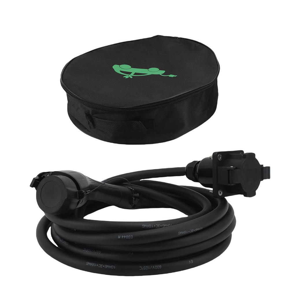 EV Charger Cable Type 1 Double Connector 32A 7.6KW 19.69ft Single Phase Electric Vehicle Charging Extension Cord