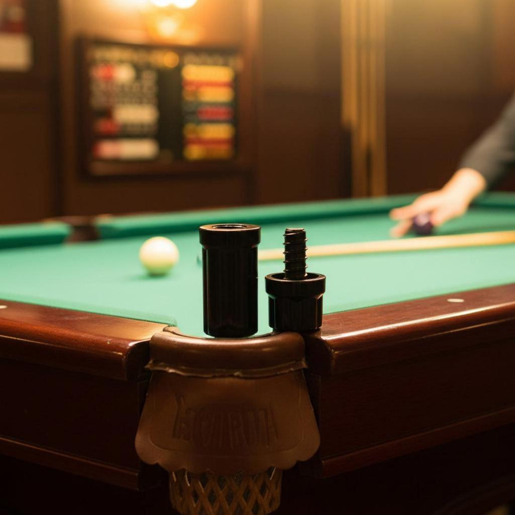 Billiard Cue Ball Head Cap Connector Cover Joint Protector Pool Protects Connecting Tip