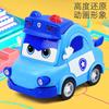 GoGoBus Children's Car Boys Toys Back of The Car School Bus Goethe Fire Truck Police Gift Box Scene Simulation Toys