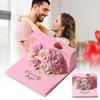 3D Valentine's Day Romantic Paper Sculpture Pink Rose Treehouse Notepad