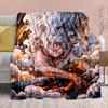 One Piece Anime Flannel Blanket - Soft Warm Perfect for Sofa, Bedding Camping Travel Office Home Decor -QJY
