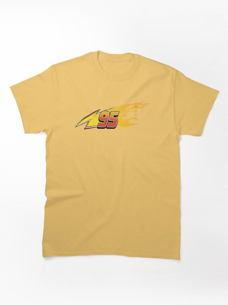NASCAR Cup Series Lightning McQueen Team 95 Flames LEFT SIDE Classic Unisex T-Shirt
