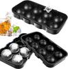4/6/8/15Grids Ice Molds Reusable Whiskey Ice Cube Molds Silicone Ice Cube Molds Spherical Cocktail Freezer Diy Homemade Barware