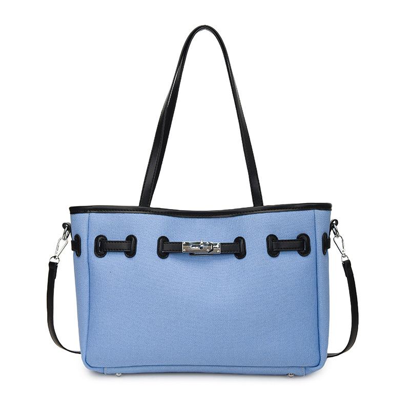 Simple and fashionable bag tote shoulder women's versatile satchel new large-capacity commuter bag