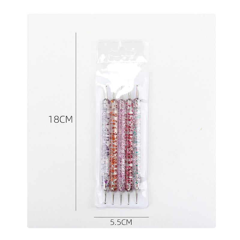 

[N] 1set DIY Design UV Gel Nail Art Brush Nail Art Dotting Pen Drawing Painting Set