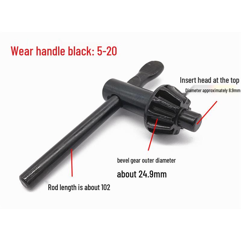 Electric Drill Chuck Wrench Key Set: Sizes 0.6-6, 1.5-10, 1.5-13, 3-16, 5-20