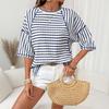 Women's Round Neck Pullover  Versatile,  Short-Sleeve T-Shirt