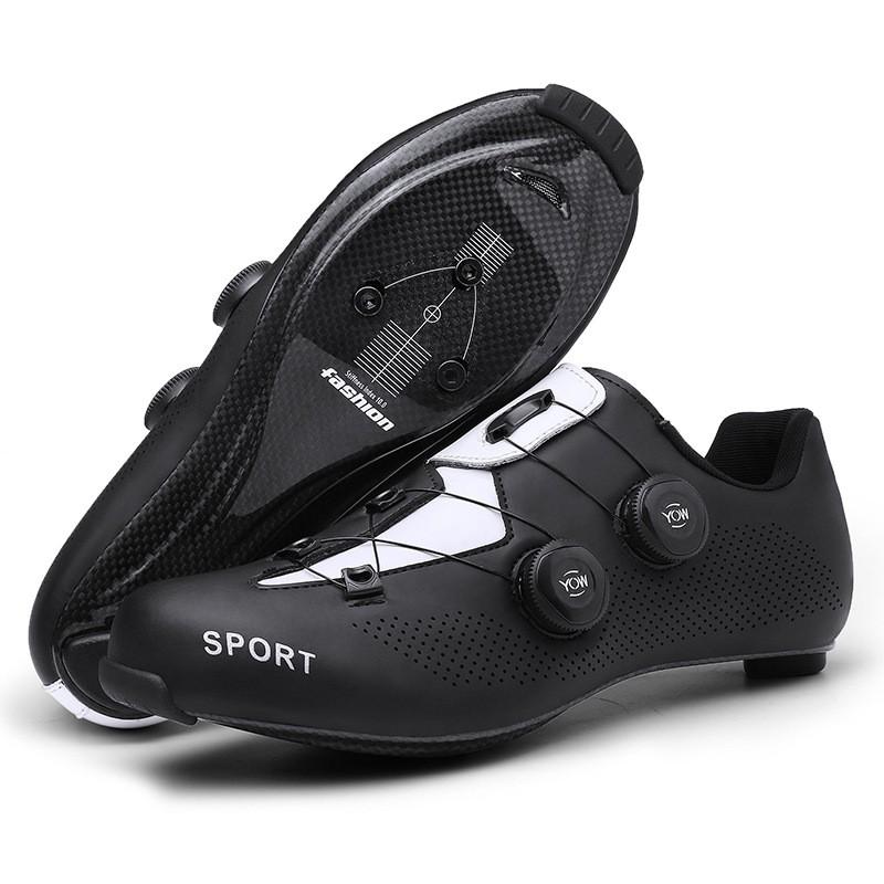 Carbon Fiber Road Cycling Shoes Men Women Breathable Stiff Sole Clipless Bike Bikes
