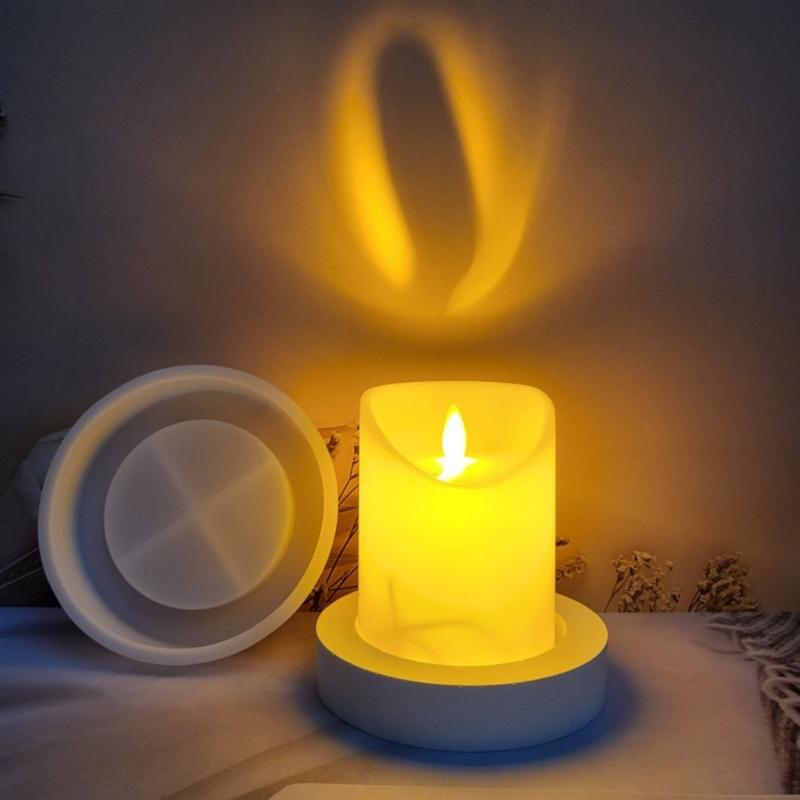 Candle Mould Castings Molds DIY 3D Silicone Mould Candlestick Candle Molds Silicone Molds Handicrafts for Candle Holder